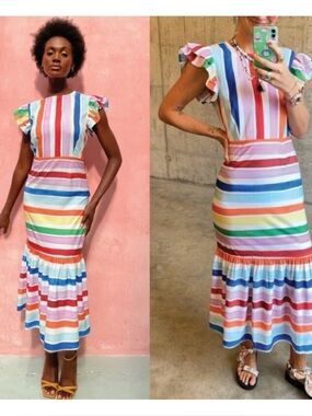 NWT Never Fully Dressed Suki Stripe Frida Dress  Size 6